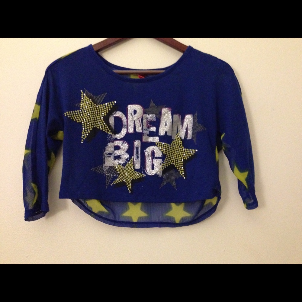 Cropped top with see through back